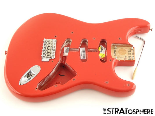 Fender AV II American Vintage Stratocast BODY & HARDWARE 1961 Strat Fiesta Red