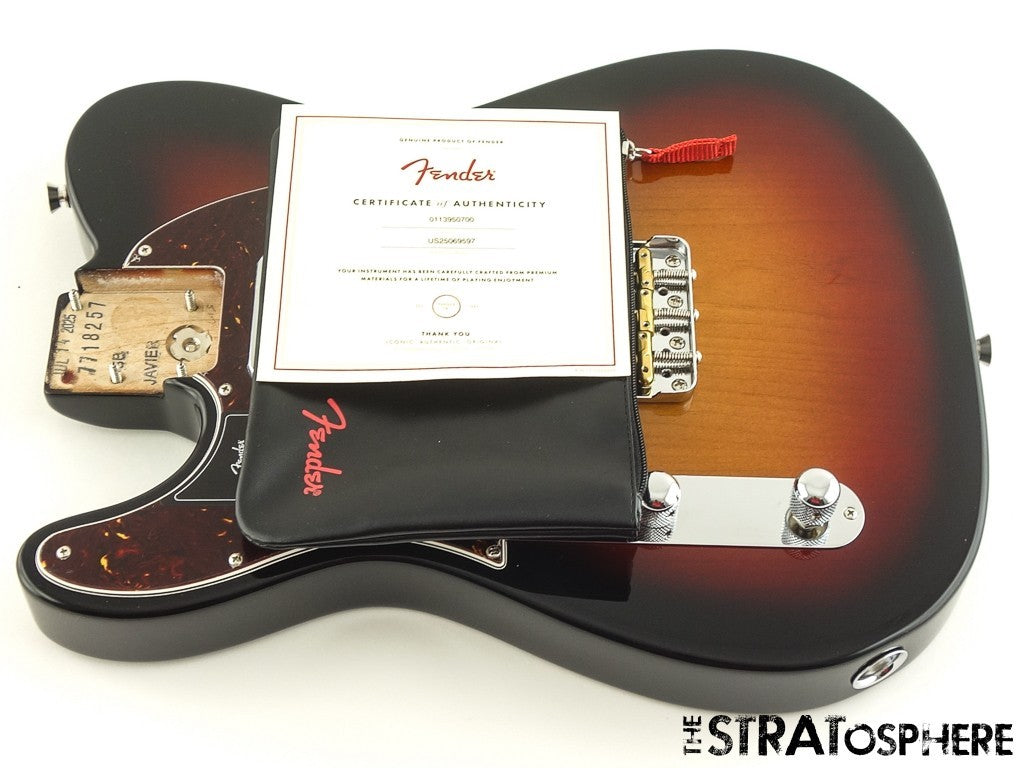 LEFTY Fender American Professional II Telecaster LOADED BODY, Tele 3TS Sunburst