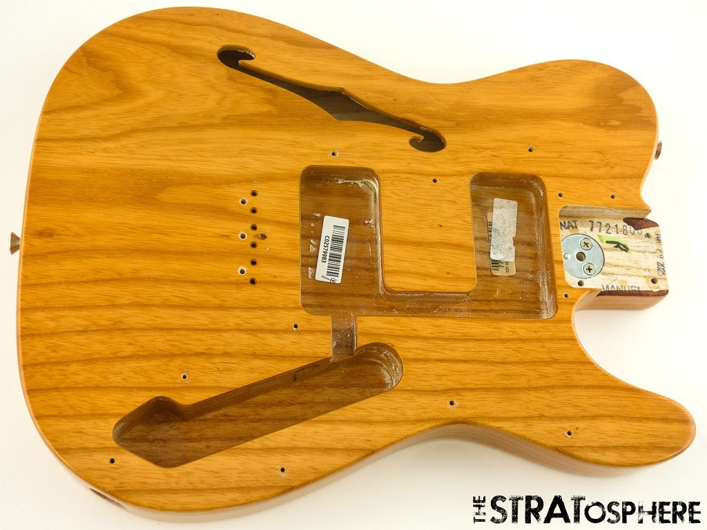 Fender AV II American Vintage 1972 Tele Thinline Semi-Hollow Ash BODY, Natural