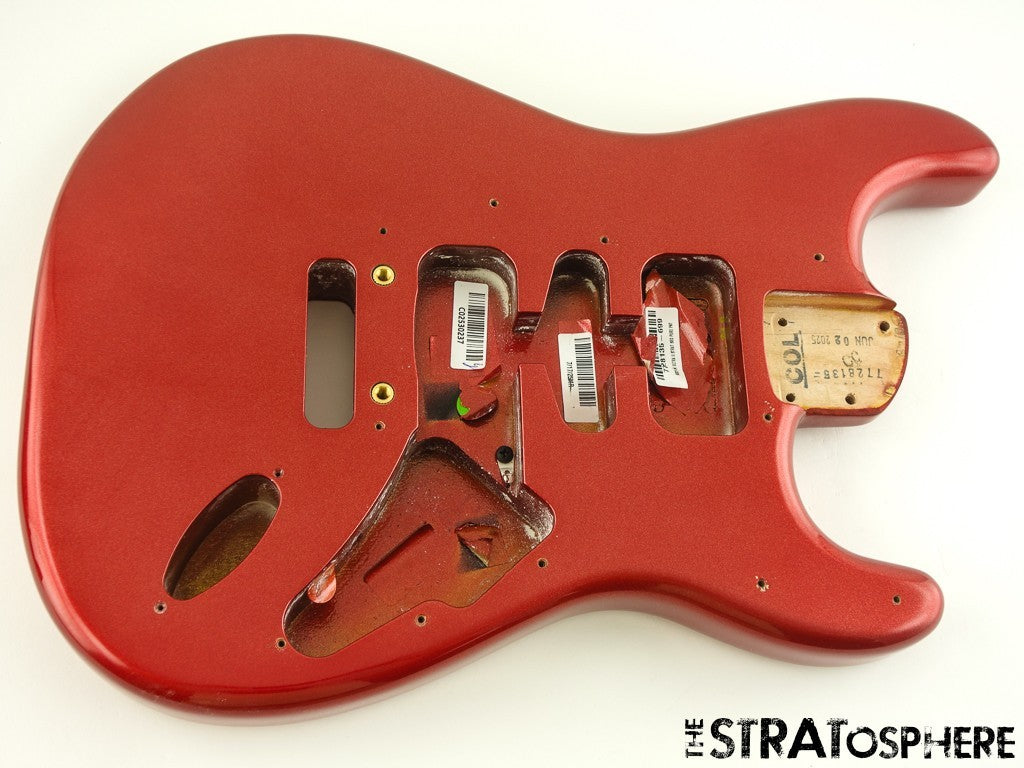 Fender American Ultra II Stratocaster Strat BODY, USA Guitar Alder Sinister Red