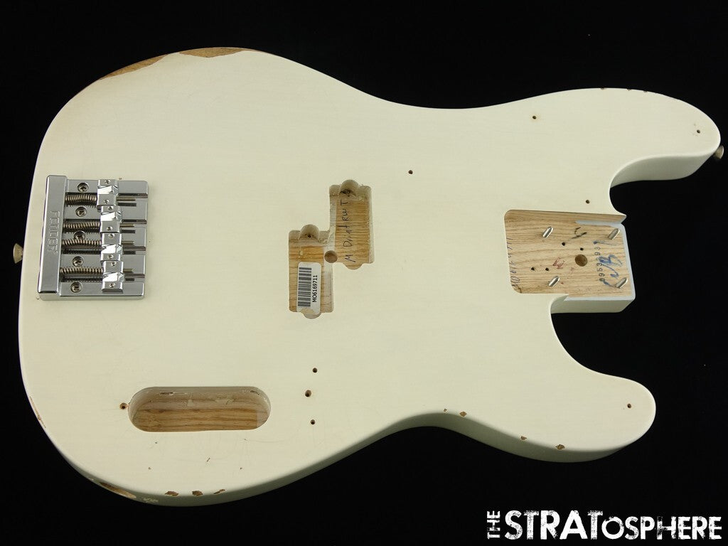 Fender Mike Dirnt Road Worn P Bass BODY & HARDWARE, Precision White Blonde NITRO