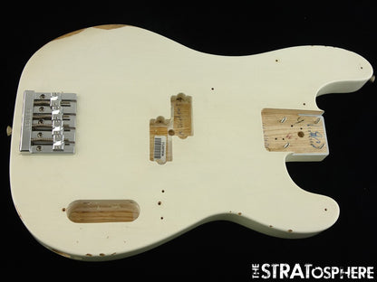 Fender Mike Dirnt Road Worn P Bass BODY & HARDWARE, Precision White Blonde NITRO