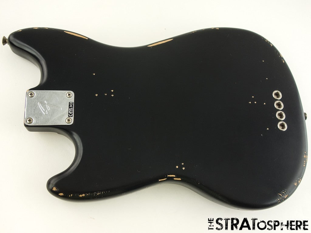 Fender JMJ Road Worn Mustang Bass BODY & HARDWARE, Parts Black Nitro
