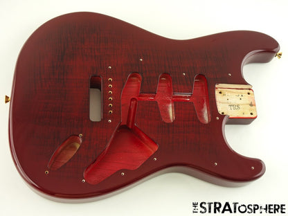 Fender Richie Kotzen Strat BODY Ash Flame Maple Top Red Burst!