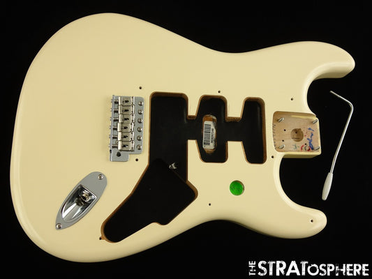 Fender Jimmie Vaughan Strat BODY w/ HARDWARE, Stratocaster Olympic White.