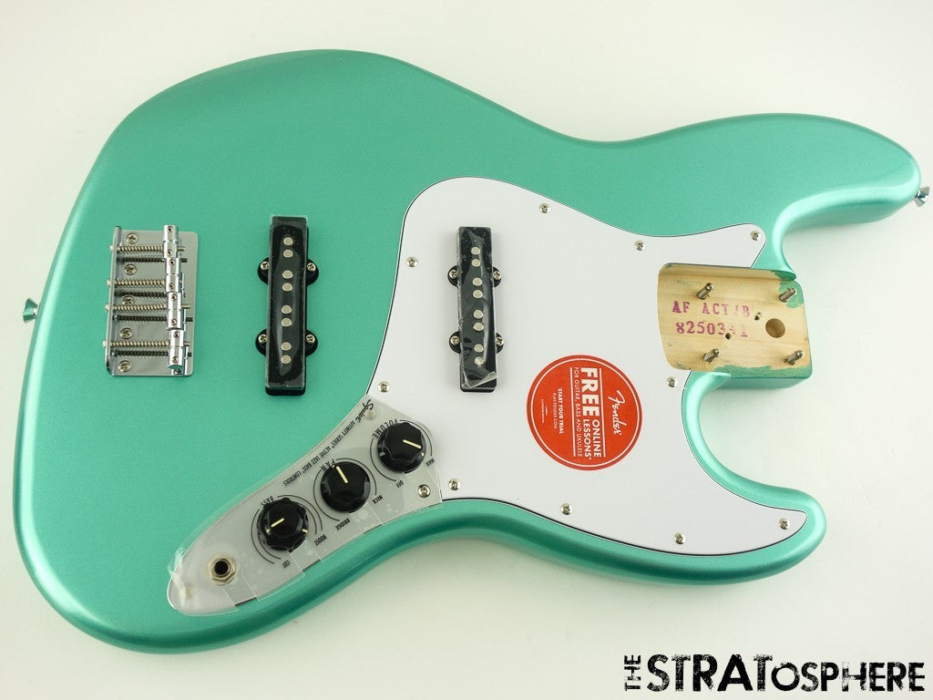 Fender Squier Affinity Active Jazz BASS, LOADED BODY, Preamp Mystic Surf Green