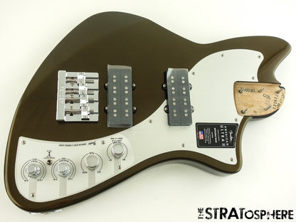 Fender American Ultra II Meteora Bass LOADED BODY USA Guitar Texas Tea