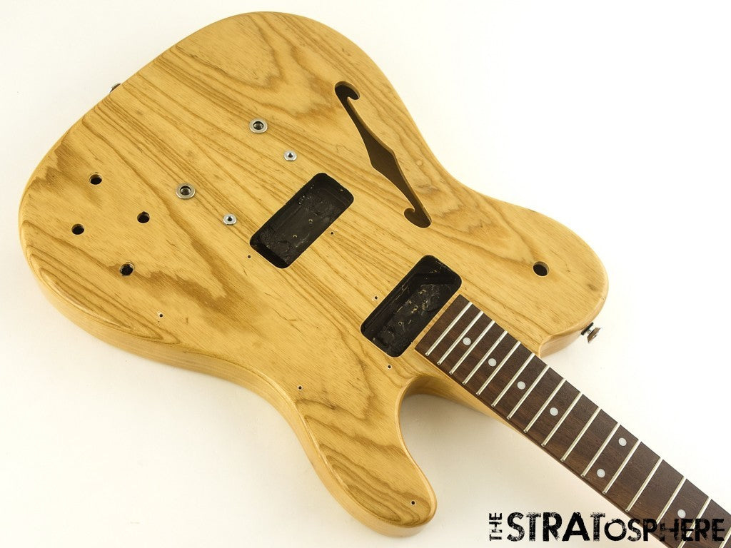 Fender JA-90 Jim Adkins Thinline Tele BODY + NECK, Telecaster Natural Ash