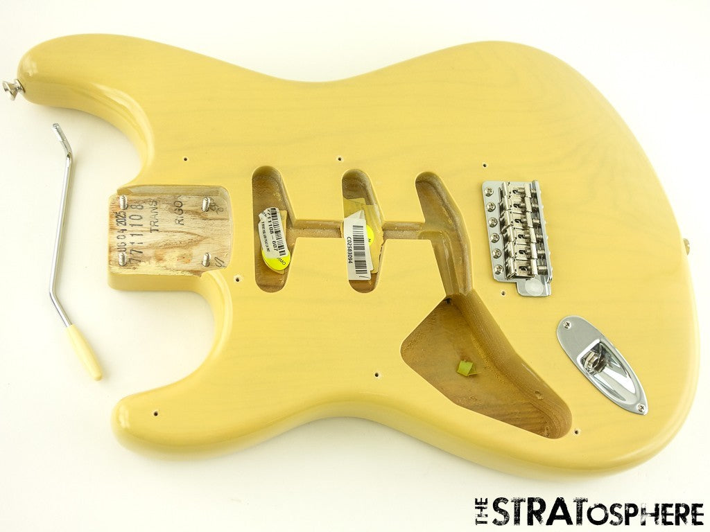 LEFTY Fender AV II American Vintage 1957 Strat BODY &HARDWARE Ash Vintage Blonde