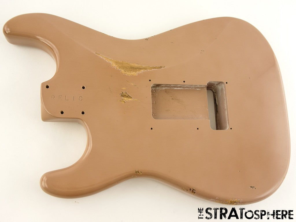 Fender USA Custom Shop Custom Strat Pro 2025 Relic Body Dirty Shell Pink.