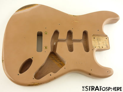 Fender USA Custom Shop Custom Strat Pro 2025 Relic Body Dirty Shell Pink.