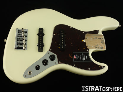 Fender American Professional II Jazz V 5 String Bass LOADED BODY Olympic White