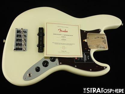 Fender American Professional II Jazz V 5 String Bass LOADED BODY Olympic White