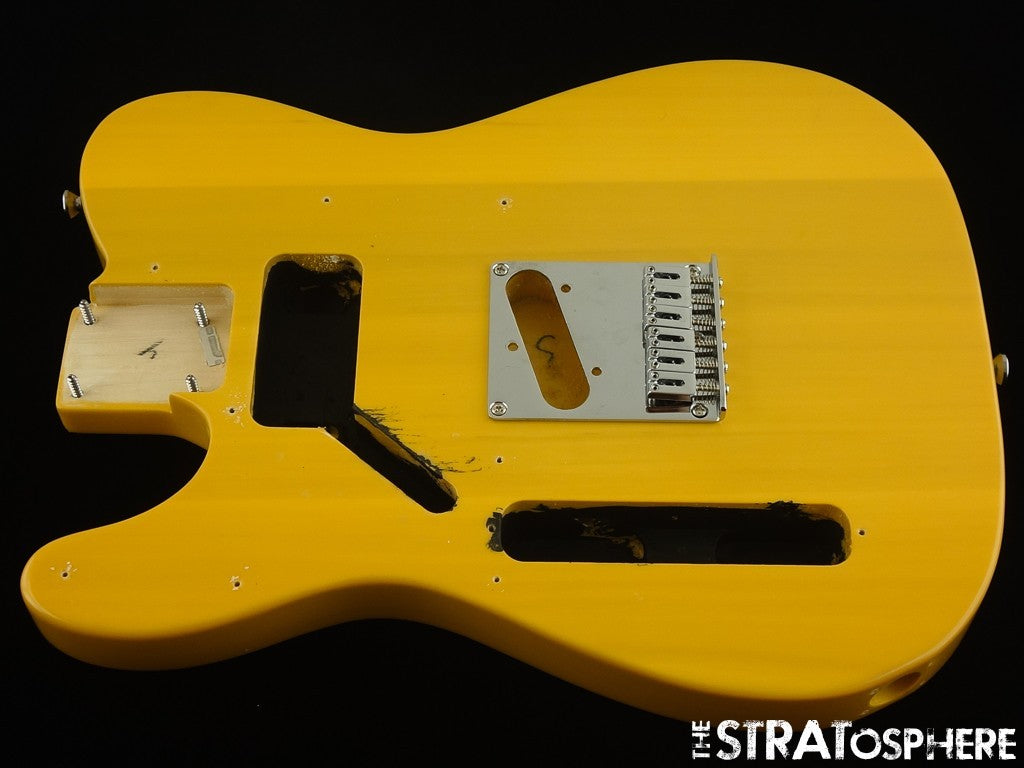Fender LEFTY Squier Affinity Telecaster Tele BODY + HARDWARE, Guitar BS Blonde