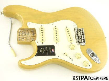 LEFTY Fender AV II American Vintage 1957 Stratocast LOADED BODY Strat Ash Blonde