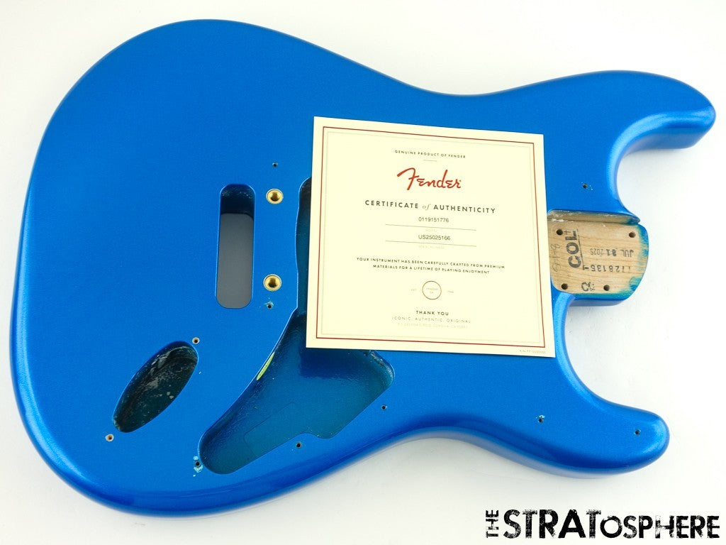 Fender American Ultra II Stratocaster Strat BODY, USA Guitar Alder Noble Blue!