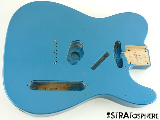 Fender Custom Shop W25 Custom Deluxe Tele Telecaster BODY Aged Lake Placid Blue