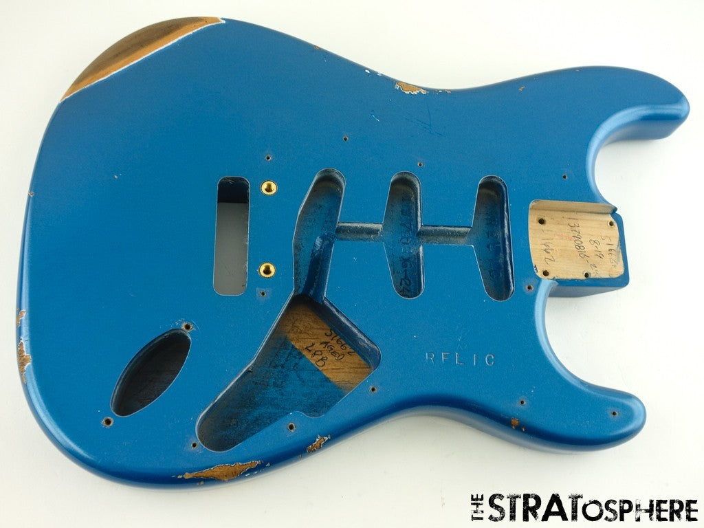 Fender USA Custom Shop Custom Strat Pro 2025 Relic BODY Aged Lake Placid Blue