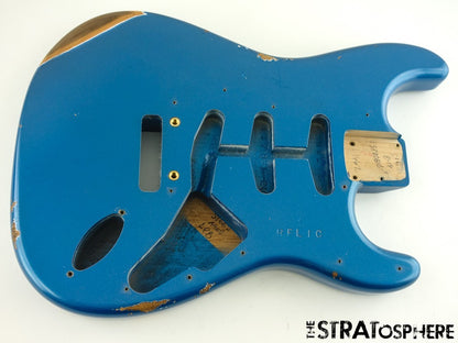 Fender USA Custom Shop Custom Strat Pro 2025 Relic BODY Aged Lake Placid Blue