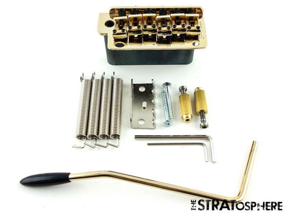 *NEW Wilkinson 2 Point TREMOLO for Fender Stratocaster Steel + Gold WV2-SB-GD