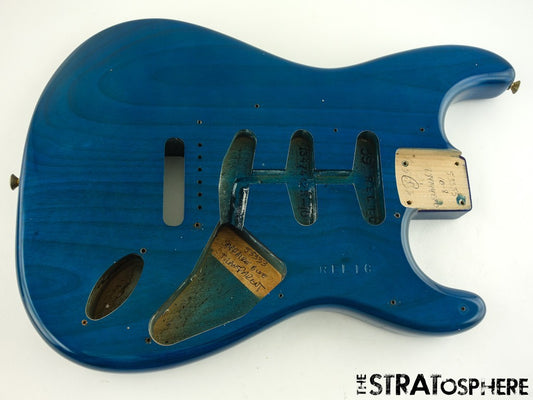 Fender USA Custom Shop 59 Relic Strat BODY Sapphire Blue Transparent