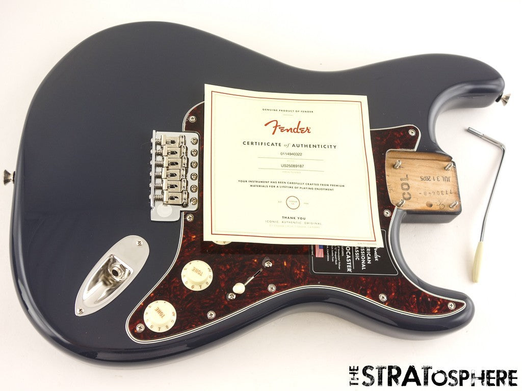 Fender American Professional Classic Strat LOADED BODY USA Faded Black