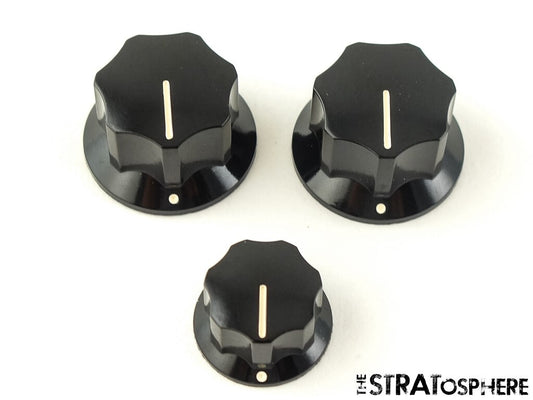 3 Fender Vintera 60s Jazz J Bass GUITAR KNOBS, Control Volume Tone.