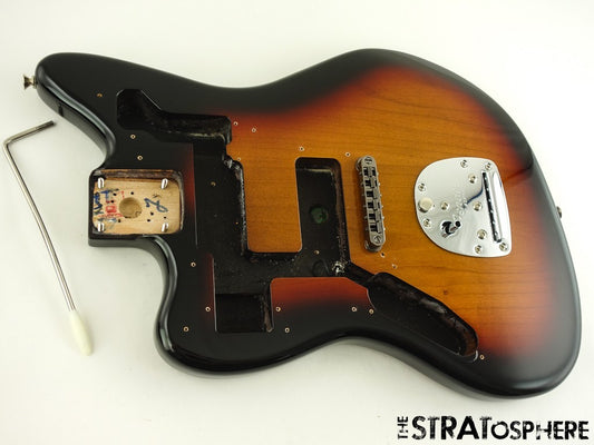 LEFTY Vintage RI Fender Kurt Cobain NOS Jaguar HH Guitar BODY+ HARDWARE Sunburst