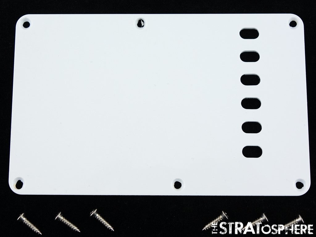 Fender Jimi Hendrix Stratocaster Strat TREMOLO COVER White Plate.
