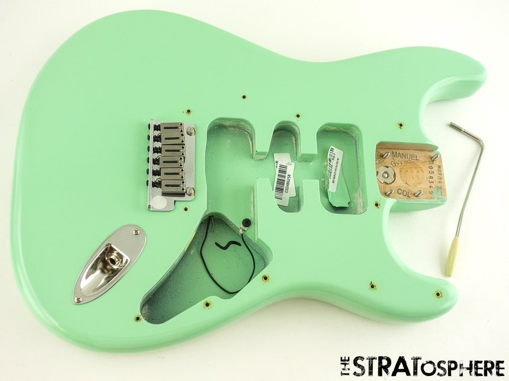 USA Fender Jeff Beck Strat BODY + HARDWARE, Part Surf Green