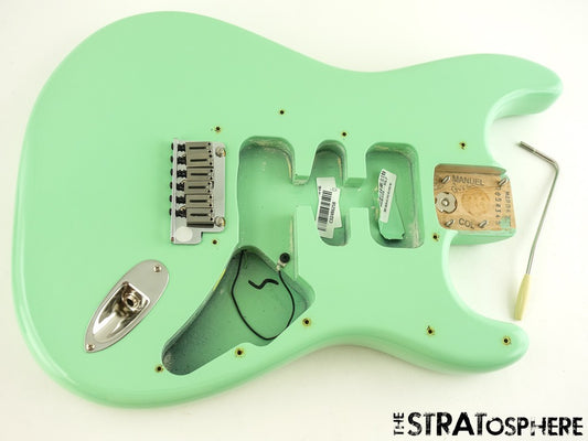 USA Fender Jeff Beck Strat BODY + HARDWARE, Part Surf Green