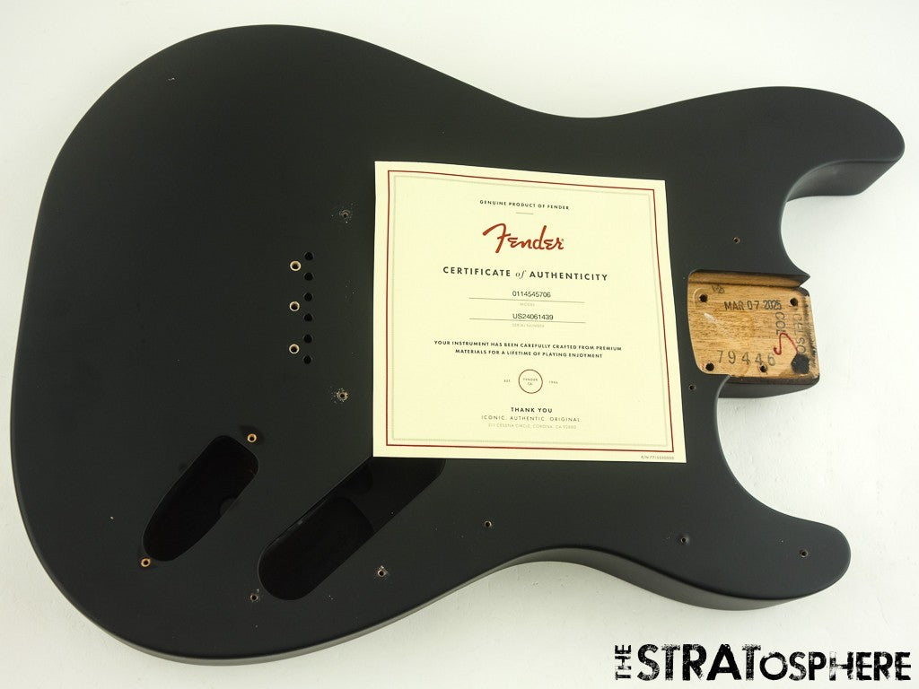 USA Fender JIM ROOT Stratocaster Mahogany HH Strat BODY Flat Black
