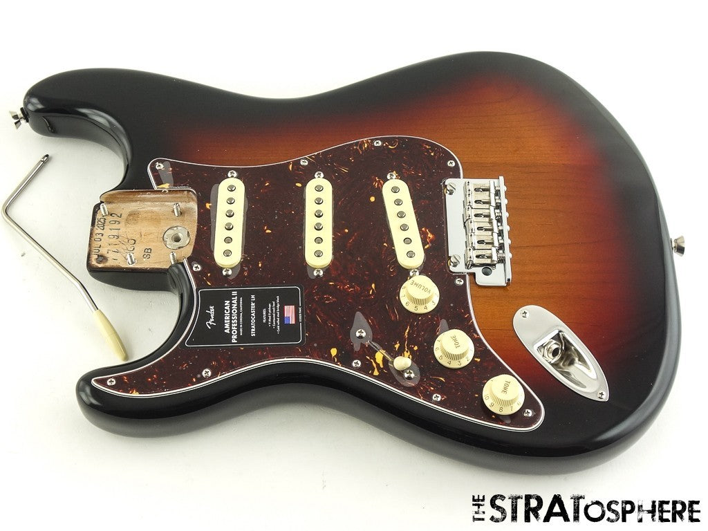 LEFTY Fender American Professional II Stratocaster LOADED BODY Strat 3TS