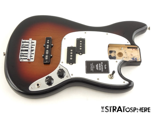Fender Player II Mustang Bass PJ LOADED BODY Precision J Offset Sunburst $30 OFF