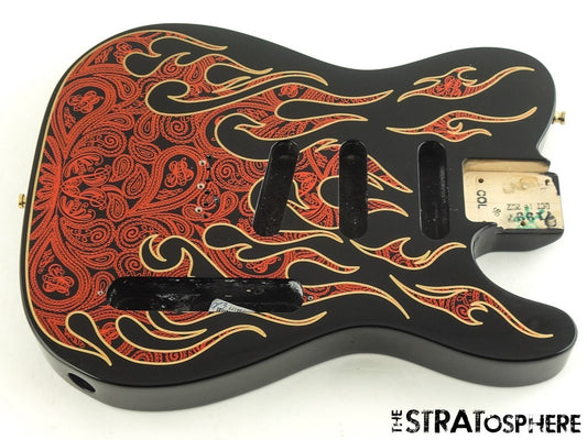 USA Fender James Burton Telecaster Tele BODY Guitar Paisley Flame
