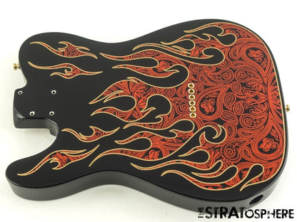 USA Fender James Burton Telecaster Tele BODY Guitar Paisley Flame