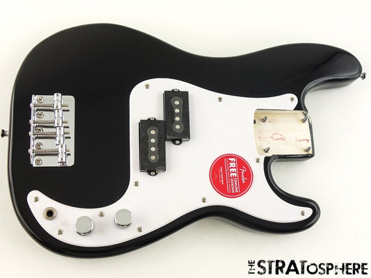 Fender Squier Mini Series Precision P Bass LOADED BODY, Black.