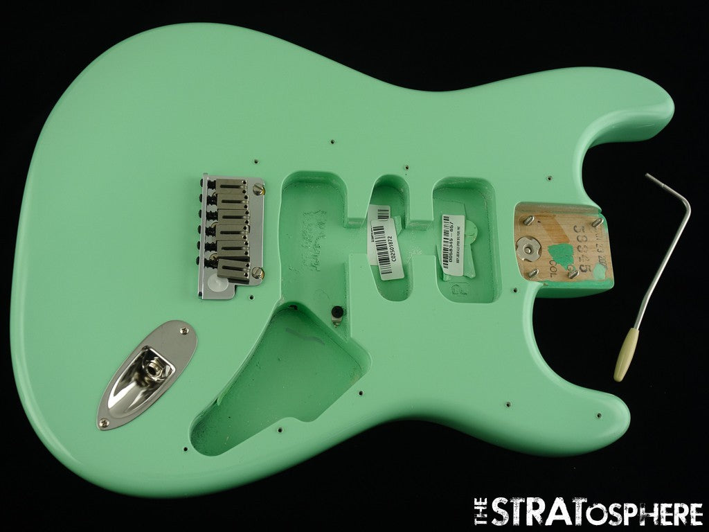 USA Fender Jeff Beck Strat BODY w/ HARDWARE, Part Surf Green