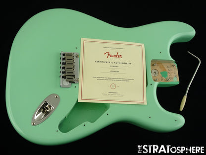 USA Fender Jeff Beck Strat BODY w/ HARDWARE, Part Surf Green