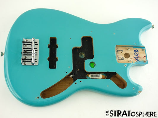 Fender Player II Mustang Bass PJ BODY + HARDWARE PJ Offset Aquatone Blue $50 OFF
