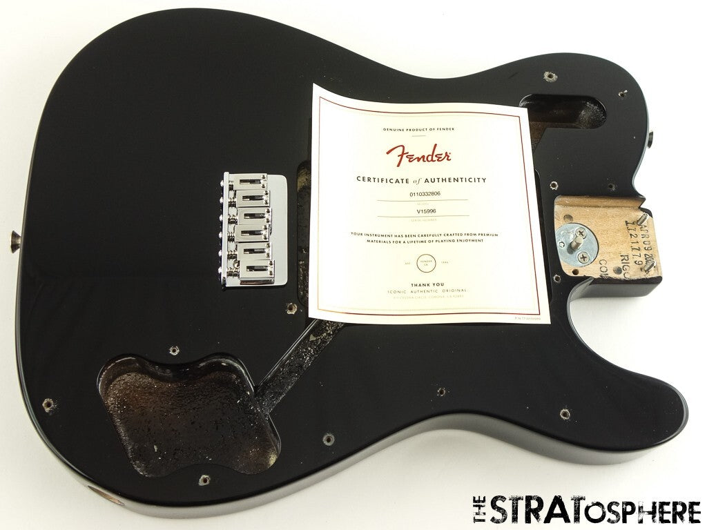 Fender AV II American Vintage 1975 Telecaster Deluxe BODY + HARDWARE Tele Black