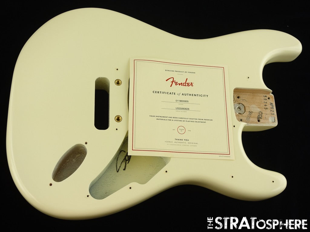 USA Fender JEFF BECK Stratocaster Strat BODY Guitar Olympic White!