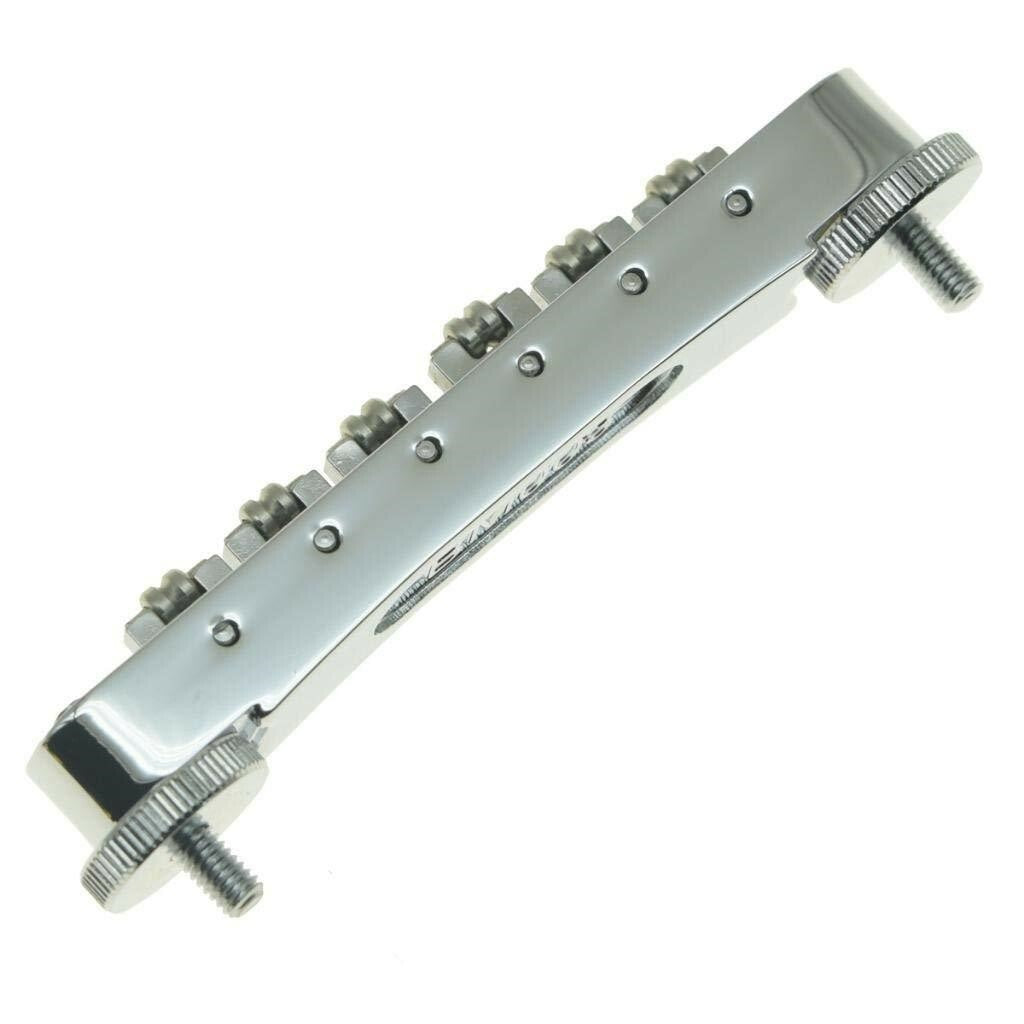 *NEW Roller Saddle BRIDGE M4 Threaded Post for Gibson TuneOMatic Les Paul Chrome