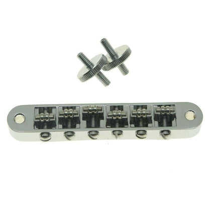 *NEW Roller Saddle BRIDGE M4 Threaded Post for Gibson TuneOMatic Les Paul Chrome