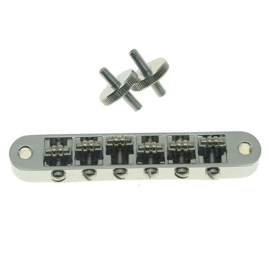 *NEW Roller Saddle BRIDGE M4 Threaded Post for Gibson TuneOMatic Les Paul Chrome