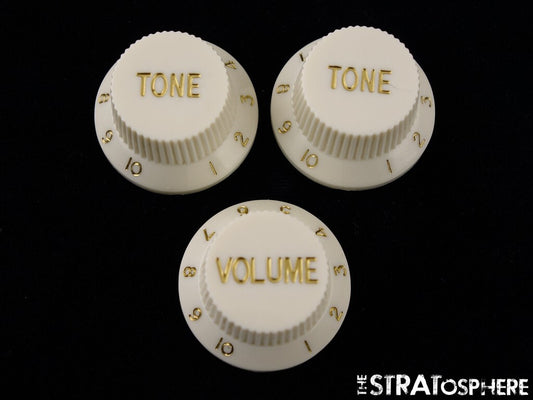 Fender Squier Classic Vibe 50s Strat GUITAR KNOBS, 1950s, Parts!