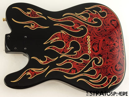 USA Fender James Burton Telecaster Tele BODY, Guitar Paisley Flame!