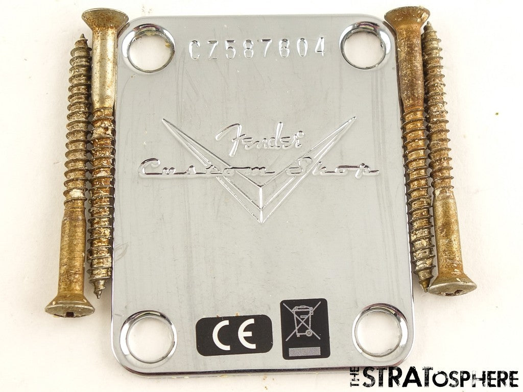 Fender USA Custom Shop 1963 Relic Telecaster NECK PLATE 63 Chrome, Tele!