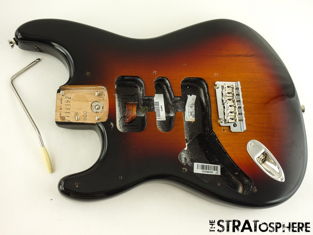 LEFTY Fender American Professional II BODY & HARDWARE Strat Sunburst 3TS