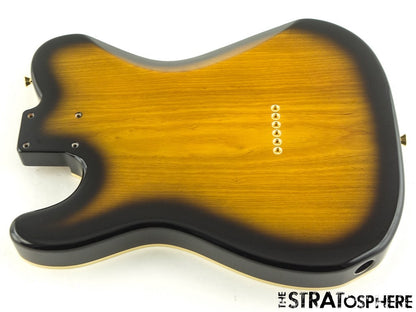 Fender Richie Kotzen Tele BODY, Ash Flame Maple Top Top Bound Brown Sunburst